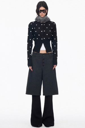 Layered Draped Bootcut Pants