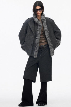 Layered Draped Bootcut Pants