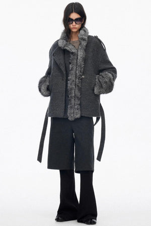 Layered Draped Bootcut Pants