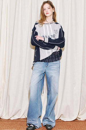 Layered Floral Pants Curtain