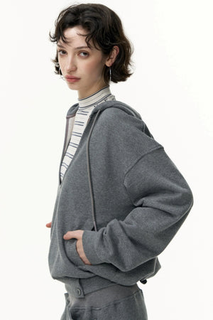 Layered Hooded Sweatshirt Set-Up