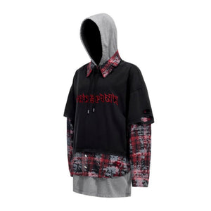Layered Hooded T-shirt