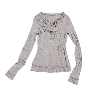 Layered Lace Patchwork Top