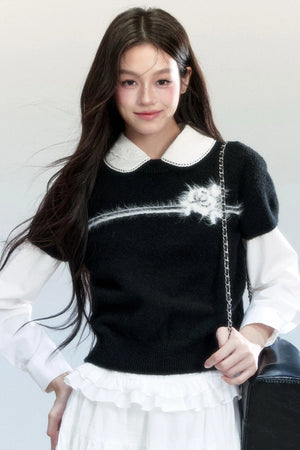 Lazy Blossom Knit Top