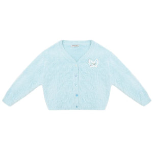 Lazy Butterfly Plush Cardigan