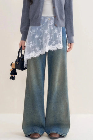 Lazy Cat Leg Jeans Set-Up