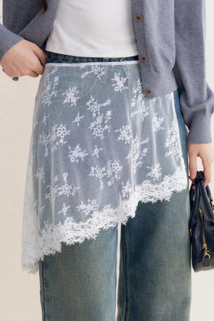 Lazy Cat Leg Jeans Set-Up
