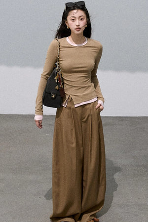 Lazy Lace Drape Suit Pants