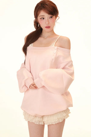 Lazy Off-Shoulder Lace Set-Up