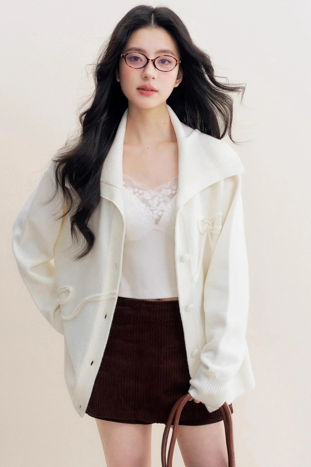 Lazy Sheep Wool Knit Cardigan