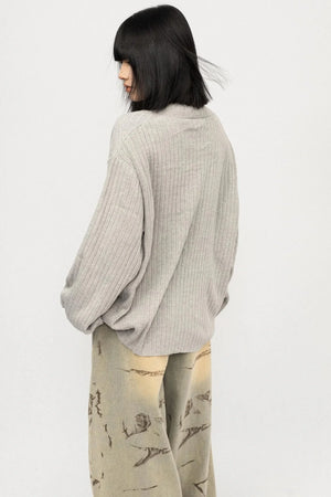 Lazy V-Neck Sweater