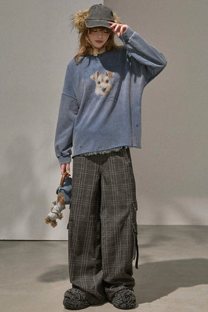 Lazy Vintage Style Pullover Top
