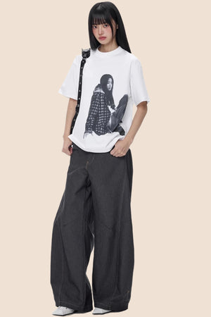 Lazy Wide-Leg Jeans