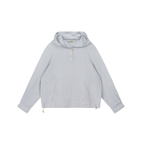 Leisure Striped Hoodie Top