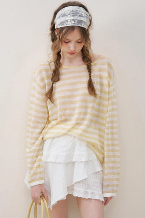 Lemon Stripe Blouse