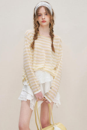 Lemon Stripe Blouse