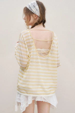 Lemon Stripe Blouse