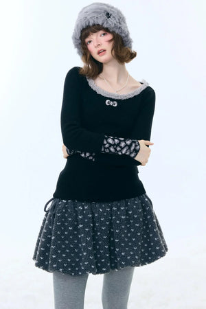 Leopard Print Knitted Sweater