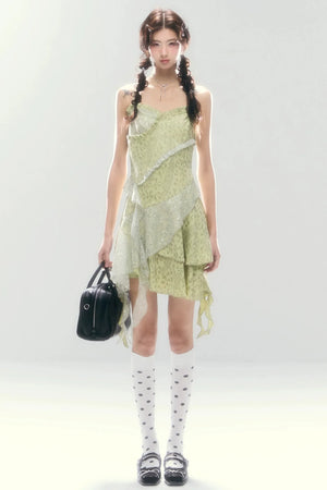 Leopard Sequin Slip Dress