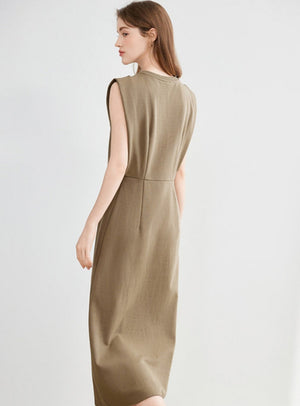 Letter Print Sleeveless Dress