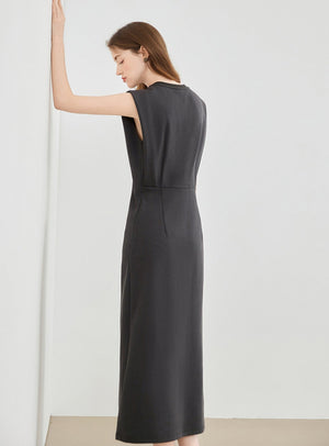 Letter Print Sleeveless Dress
