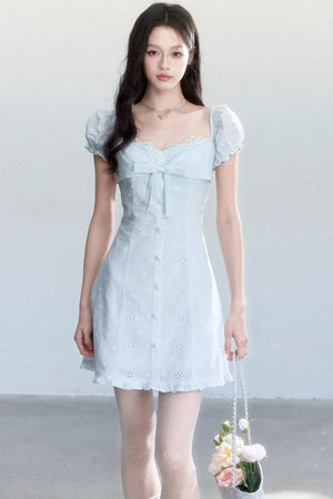 Light Blue Lace Dress
