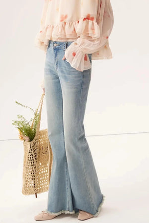 Light Blue Stretchy Denim Pants