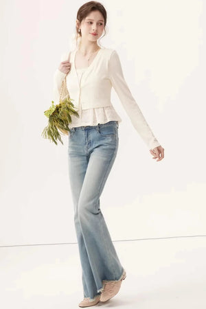 Light Blue Stretchy Denim Pants