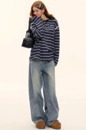 Light Blue Vintage Denim Pants