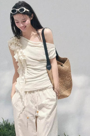 Light Whisper Ruffled Blouse