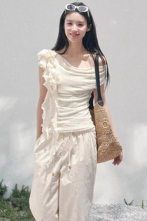 Light Whisper Ruffled Blouse