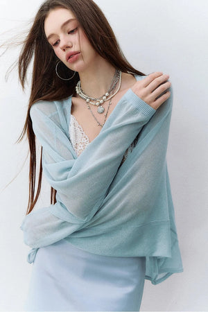 Lightweight Acetate Shawl Cardigan