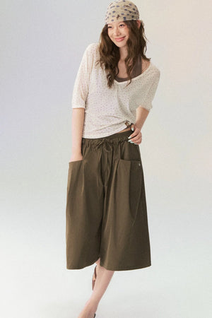 Lightweight Layered Mid-Sleeve T-Shirt