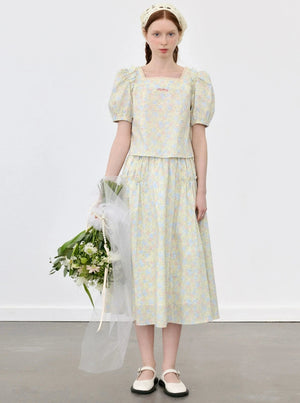Lilia Garden Floral Skirt