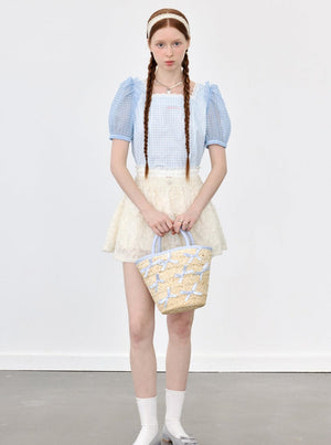 Lilia Garden Puff Sleeve Top