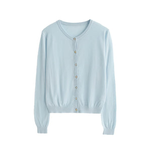 Linen Knitted Cardigan Set