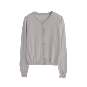 Linen Knitted Cardigan Set