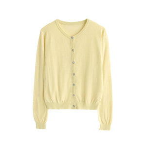 Linen Knitted Cardigan Set