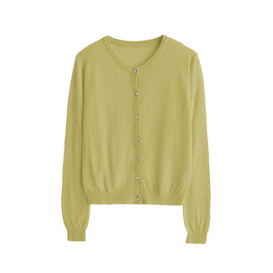 Linen Knitted Cardigan Set