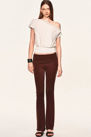 Linen Lace Off-Shoulder Blouse