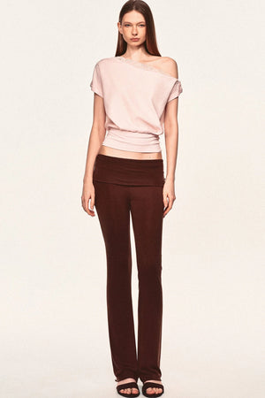 Linen Lace Off-Shoulder Blouse
