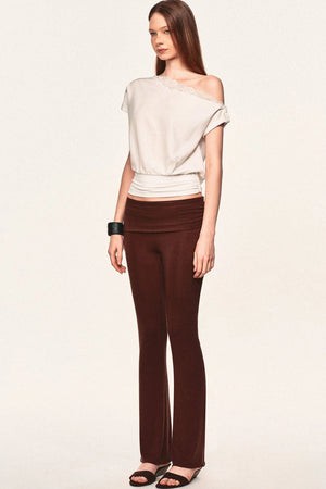 Linen Lace Off-Shoulder Blouse