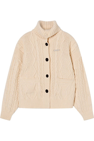 Long Autumn Contrasting Knit Sweater