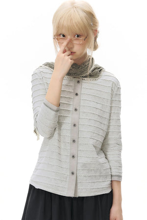 Long Sleeve Knitted Cardigan Top