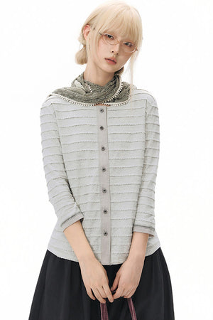 Long Sleeve Knitted Cardigan Top