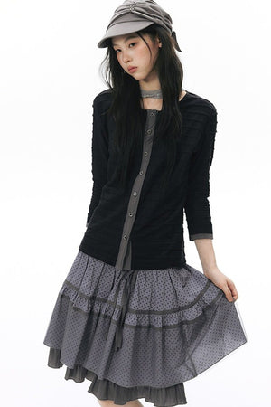 Long Sleeve Knitted Cardigan Top