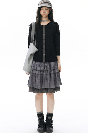 Long Sleeve Knitted Cardigan Top