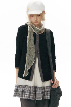 Long Sleeve Knitted Cardigan Top