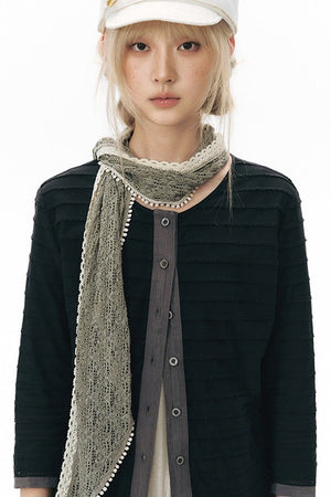 Long Sleeve Knitted Cardigan Top