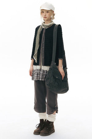 Long Sleeve Knitted Cardigan Top